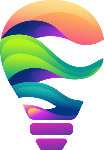 Bulb colorful logo